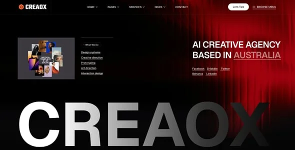 Creaox - Creative Agency Portfolio WordPress Theme — service and pricing page