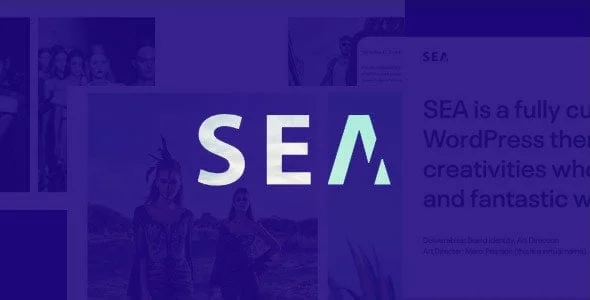 Creative SEA WordPress Theme — homepage layout