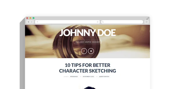 cvCard WP - Responsive WordPress Resume Theme — content section layout