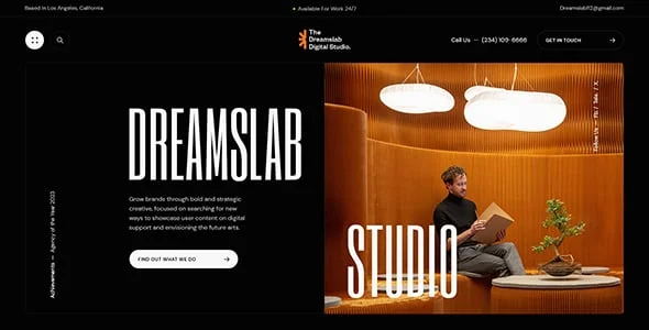 Dreamslab - Creative Portfolio & Agency WordPress Theme — interior page design