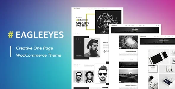 EAGLEEYES - Creative multipages and One page WP Theme — homepage layout