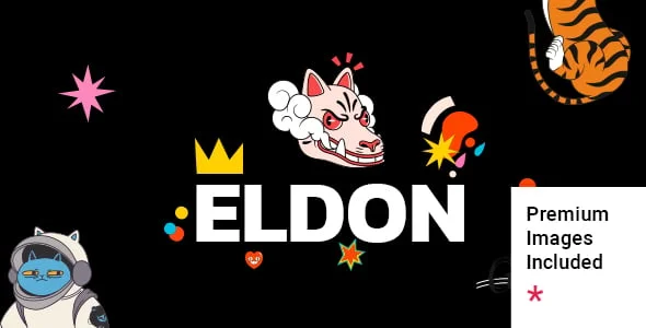 Eldon - Artist Portfolio WordPress Theme — homepage layout