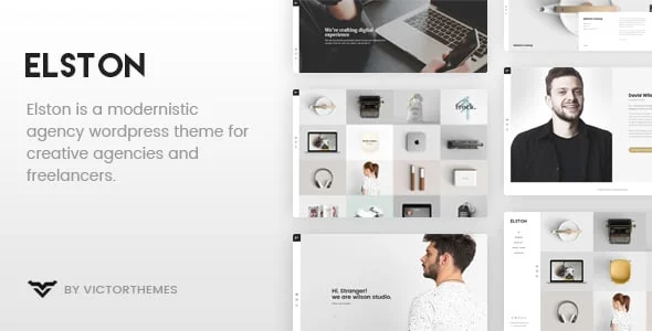 Elston - Portfolio for Freelancers & Agencies WordPress Theme — homepage layout