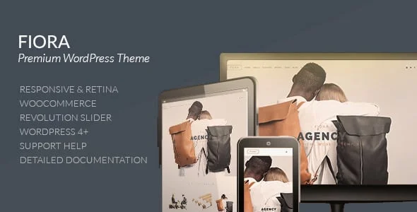 Fiora - Multi & Onepage Portfolio WordPress Theme — homepage layout