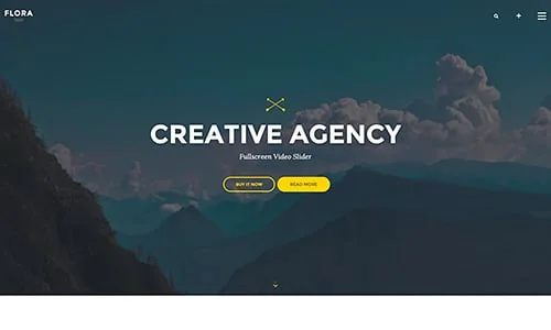 Flora - Responsive Creative WordPress Theme — case study or portfolio page