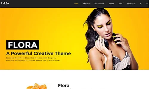 Flora - Responsive Creative WordPress Theme — content section layout