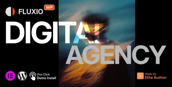 Fluxio - Creative Agency Portfolio WordPress Theme — homepage layout
