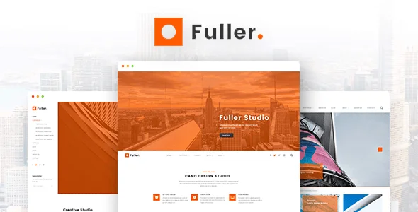 Fuller - Creative Portfolio, Resume & Agency WordPress Theme — homepage layout