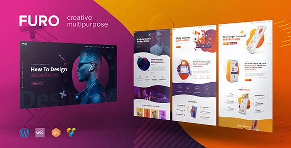 Furo - A Creative MultiPurpose WordPress Theme — homepage layout