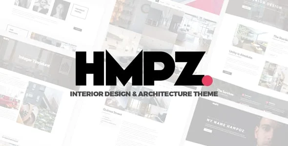Hampoz - Responsive Interior Design & Architecture Theme — homepage layout