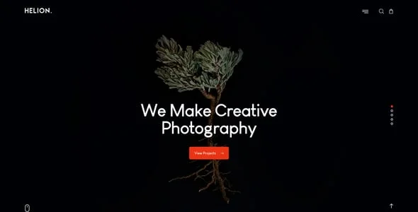 Helion | Personal Portfolio & Agency WordPress Theme + Online Store — interior page design