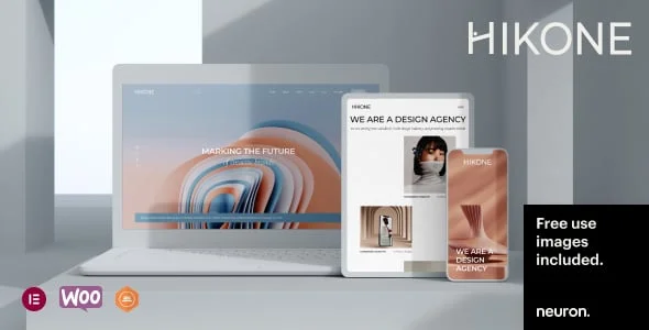 Hikone - Minimal Portfolio WordPress Theme — homepage layout