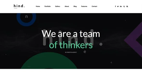 Hind - Multi-Concept Portfolio & Photography WordPress Theme — interior page design