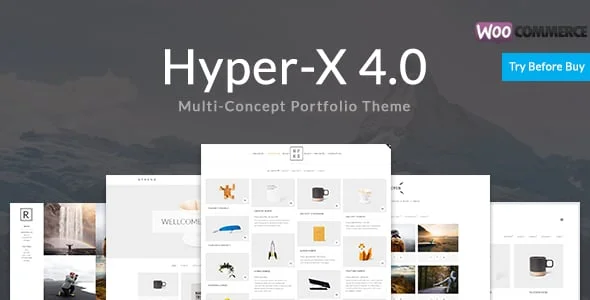 HyperX - Responsive Wordpress Portfolio Theme — homepage layout