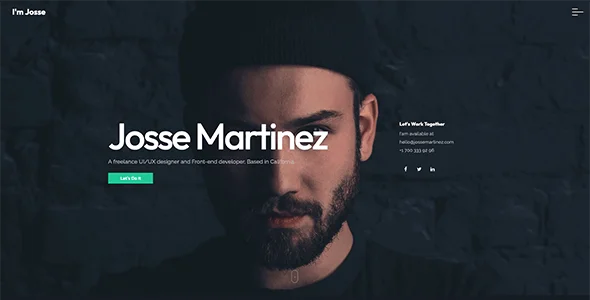 Joss - Personal Portfolio WordPress Theme — service and pricing page