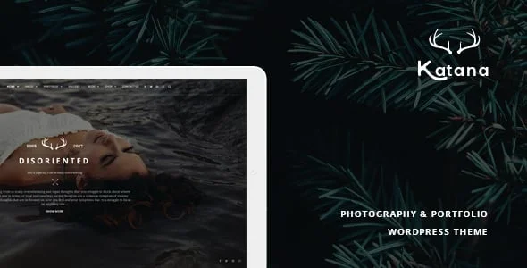 Katana - Photography & Portfolio WordPress Theme — homepage layout
