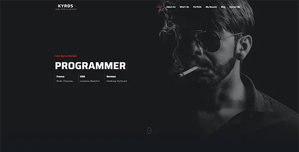 Kyros - Personal Portfolio CV Resume Theme — service and pricing page