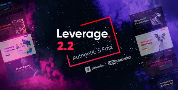 Leverage - Creative Agency and Digital Agency WordPress Theme — homepage layout