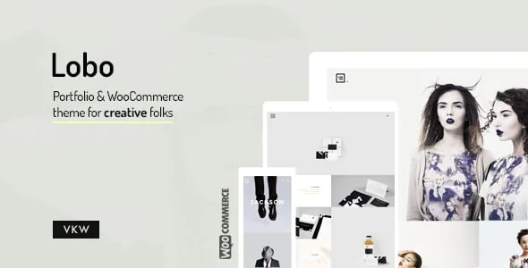 Lobo - WordPress Portfolio for Freelancers & Agencies — homepage layout