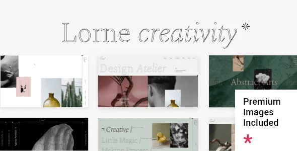 Lorne - Creative Portfolio WordPress Theme — homepage layout