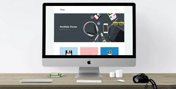Louisa - WordPress Portfolio Theme — homepage layout