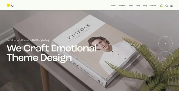 Lunna - Creative Portfolio WordPress Theme + Online Store — interior page design