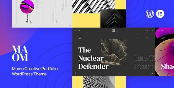 Mamo - Creative Portfolio / Multipurpose WordPress Theme — homepage layout