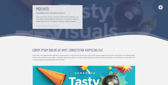 Mochito - One-Page Portfolio Ajax WordPress Theme — case study or portfolio page