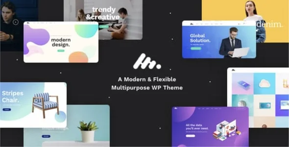 Moody - Corporate Business Agency WordPress Theme — homepage layout