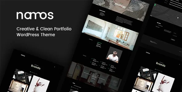 Namos - Creative One/Multi-Page Portfolio WordPress Theme — homepage layout