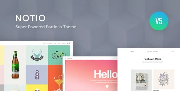 Notio | Multipurpose Creative Agency & Portfolio WordPress Theme — homepage layout