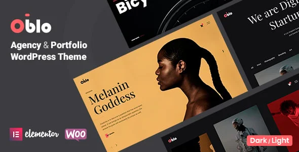 Oblo - Creative Agency WordPress Theme — homepage layout