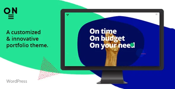 OEN - A Creative Portfolio Theme — homepage layout