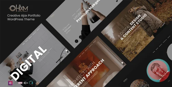 Ohixm - Creative Ajax Portfolio WordPress Theme — homepage layout