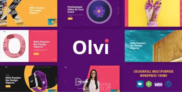 Olvi - Creative MultiPurpose WordPress Theme — homepage layout