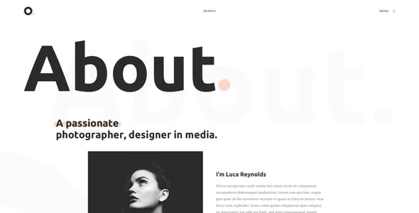 Oxer - Minimal Portfolio WordPress Theme — case study or portfolio page