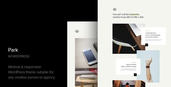 Park - Creative Portfolio WordPress Theme — homepage layout