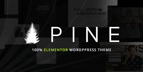 Pine – Elementor Creative Agency & Portfolio WordPress Theme — homepage layout