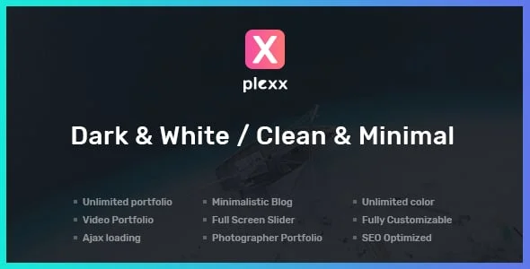 Plexx - Portfolio and Video Gallery WordPress Theme — homepage layout