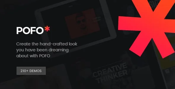 Pofo - Creative Portfolio and Blog WordPress Theme — homepage layout
