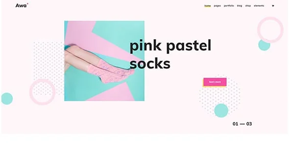 Portfolio Awa | WordPress Theme — service and pricing page