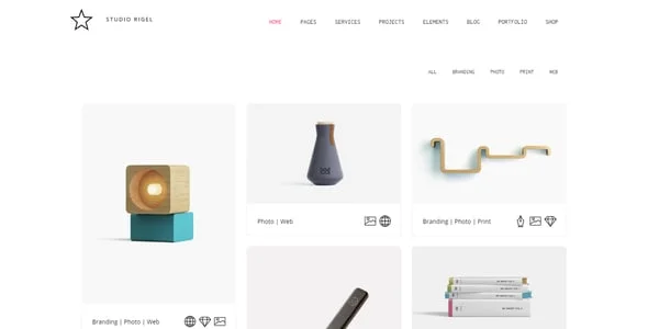 Rigel - Ultimate Agency & Portfolio Theme — interior page design