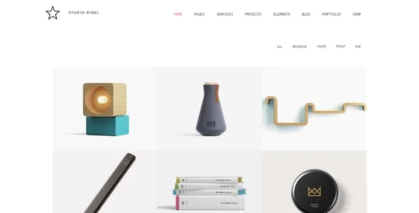 Rigel - Ultimate Agency & Portfolio Theme — content section layout