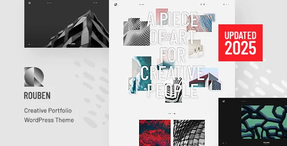 Rouben - Creative Portfolio / Photography WordPress Theme — homepage layout