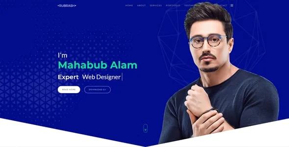Rubrash - Personal Portfolio WordPress Theme — service and pricing page