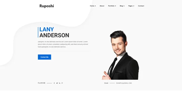 Ruposhi -  Actor, Model, Personal, IT Portfolio Multi-Purpose Elementor WordPress Theme — content section layout