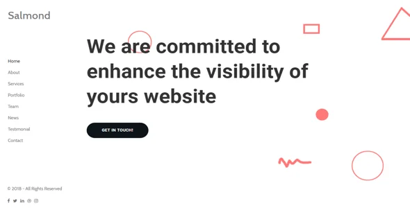 Salmond - A Fresh One Page WordPress Theme — service and pricing page