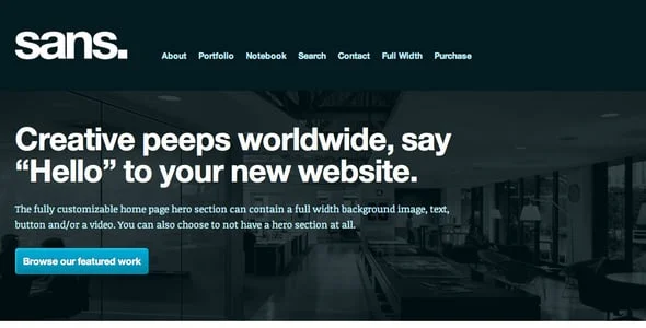 Sans – A Responsive Portfolio WordPress Theme — service and pricing page