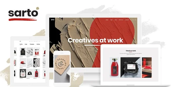 Sarto -  Web Design & Creative Agency WordPress Theme — homepage layout