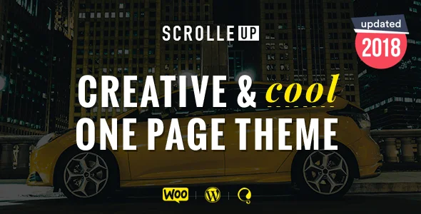 ScrolleUP - Creative One Page WordPress Theme — homepage layout